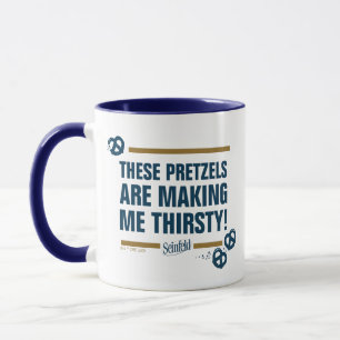 Seinfeld   "These Pretzels" Typography Graphic Mug