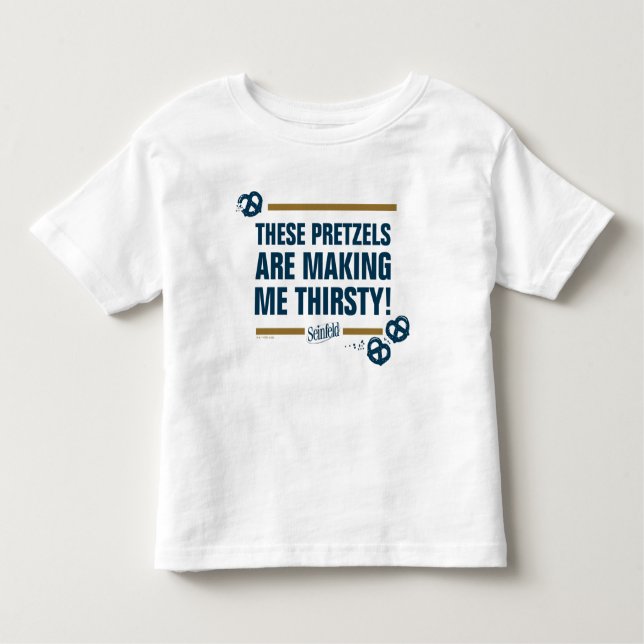Seinfeld | "These Pretzels" Typography Graphic Toddler T-Shirt (Front)