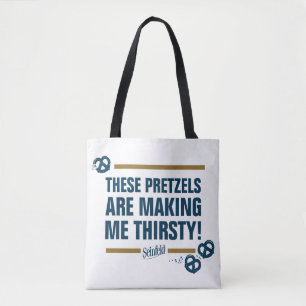 Seinfeld   "These Pretzels" Typography Graphic Tote Bag