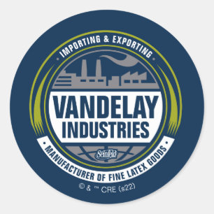 Seinfeld   Vandelay Industries Logo Classic Round Sticker