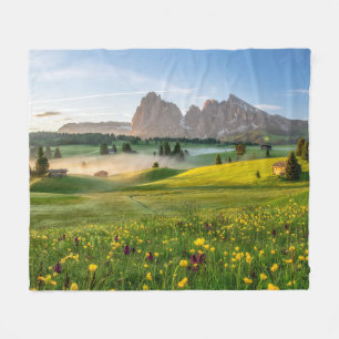 Seiser Alm, Dolomite Alps, Italy Fleece Blanket