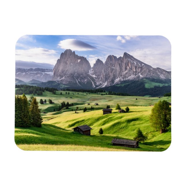 Seiser Alm | Dolomite Alps, Italy Magnet (Horizontal)