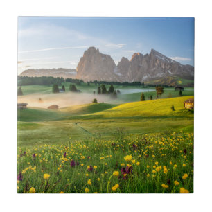 Seiser Alm, Dolomite Alps, Italy Tile