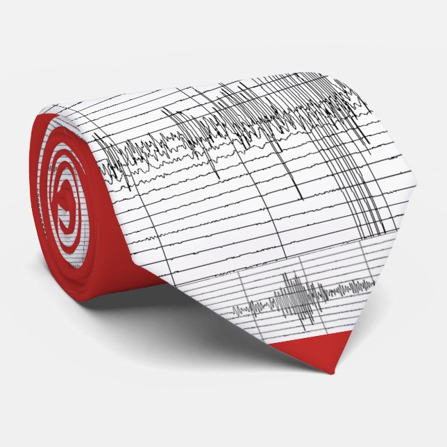 Seismograms Rock 3 Tie (Rolled)