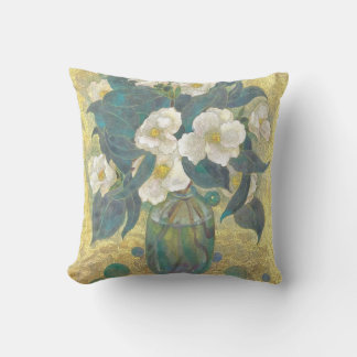 Seisui: Azure Bloom - Luminous Camellia Cushion