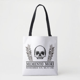Seize the Day Memento Mori skull Tote Bag