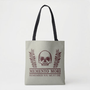 Seize the Day Memento Mori skull Tote Bag