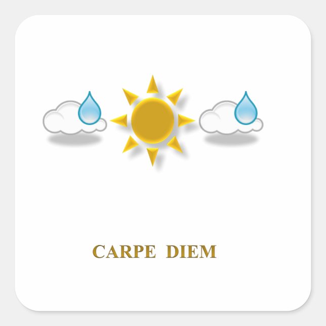 "Seize The Day" Sticker (Front)