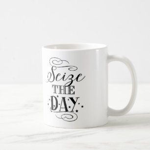 Seize The Day - Typography Coffee Mug