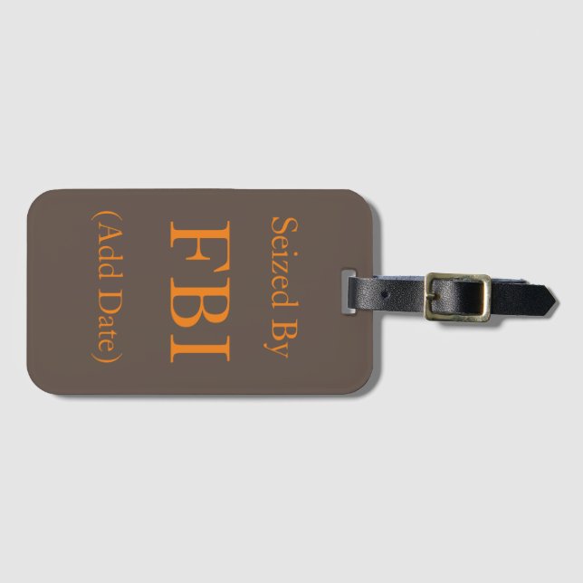 Seized By FBI Case-TAG Luggage Tag (Front Horizontal)