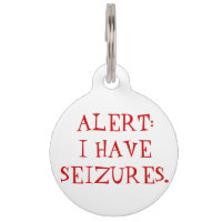Seizures (Epilepsy) Medical Alert Dog Tag