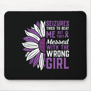 Seizures Purple Ribbon Epilepsy Awareness Epilepti Mouse Pad