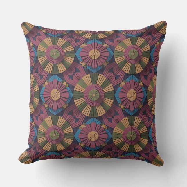 Sekar Kala Mosaic 3D Batik Motif Cushion (Front)