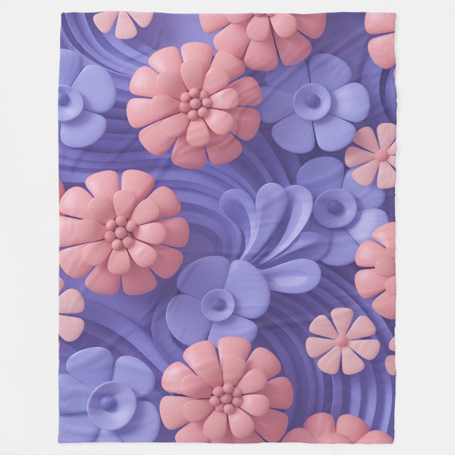 Sekar Peliatan Relief Fleece Blanket (Front)