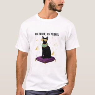 Sekhment Egyptian Cat Bastet - My House My Pyramid T-Shirt