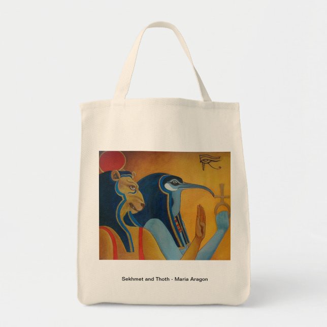 Sekhmet and Thoth grocery bag (Front)