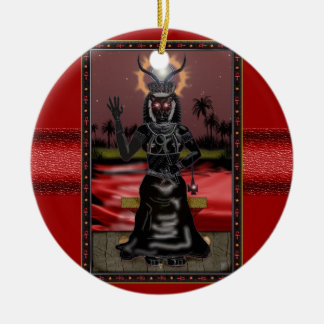 sekhmet-bint-em-ra ceramic tree decoration