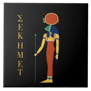 SEKHMET EGYPTIAN GODDESS TILE. TILE