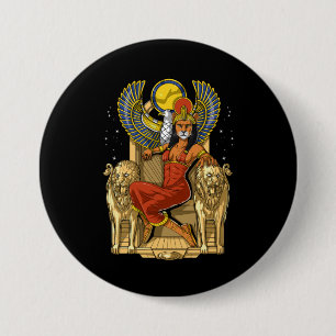 Sekhmet Egyptian Lioness Goddess 7.5 Cm Round Badge