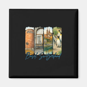Sel Switzerland Traveling Lover Trip Brushstroke S Magnet