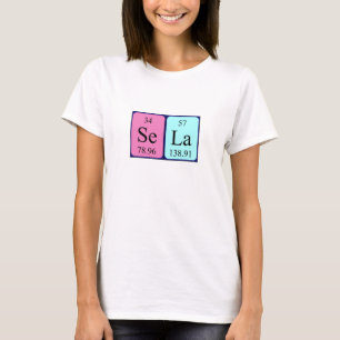 Sela periodic table name shirt