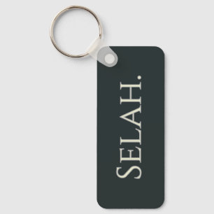 Selah Hebrew Word Custom Name Key Ring