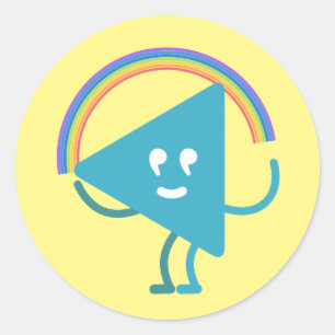 Selby Rainbow  Classic Round Sticker