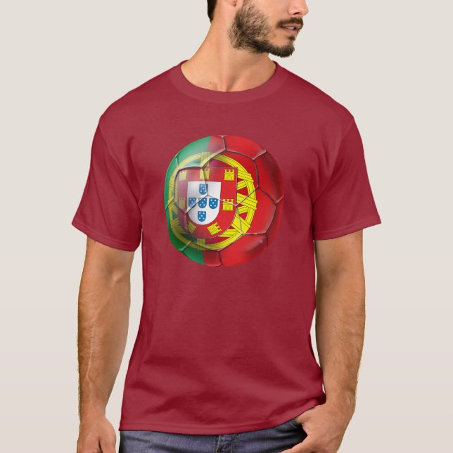 Selecção das Quinas Fuetbol Bola T-Shirt (Front)