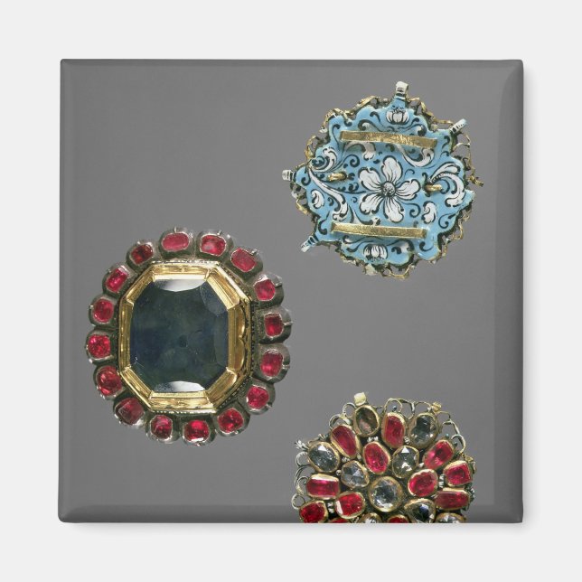Selection of costume brooches magnet (Front)