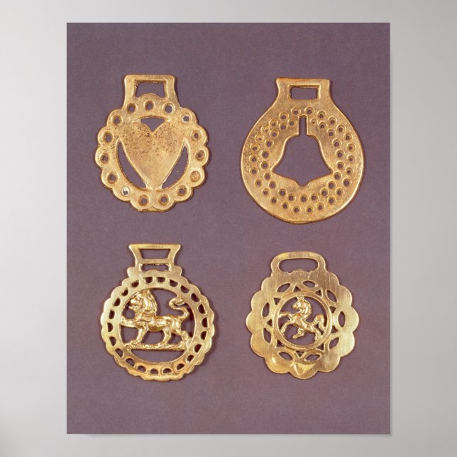 Selection of horse brasses poster (Front)