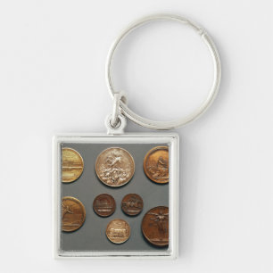 Selection of medals key ring