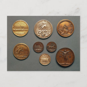 Selection of medals postcard