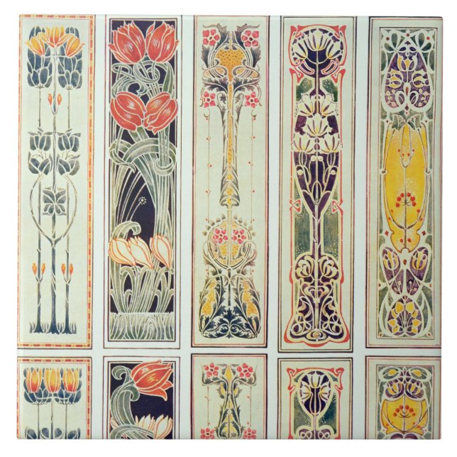 Selection of panel designs, plate IX from 'Modern Tile (Front)