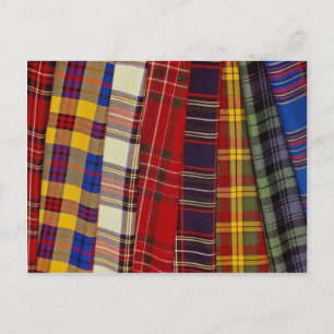 Selection of tartans postcard