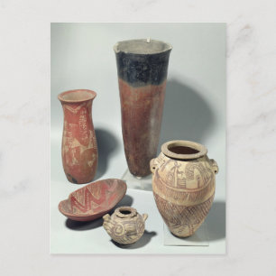 Selection of vases, Naqada I/II Period, 4000-3100 Postcard