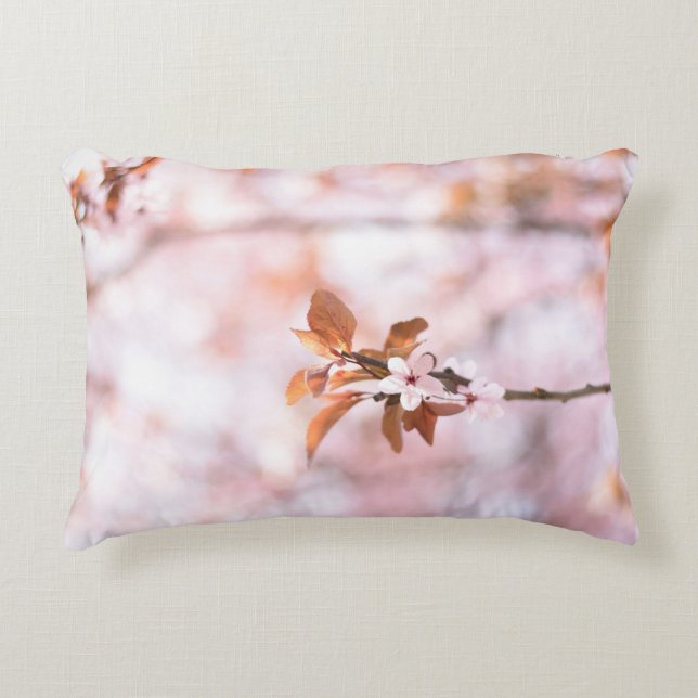 SELECTIVE FOCUS PHOTO OF BROWN LEAFED TREE DECORATIVE CUSHION (Front)