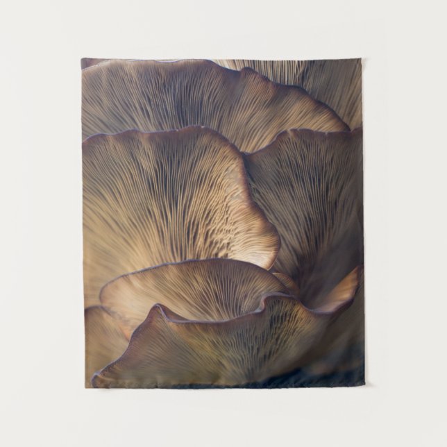 Selective focus photo of mushroom tapestry (Front)