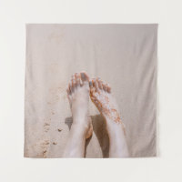 Selective focus photography of feet with tattoo on