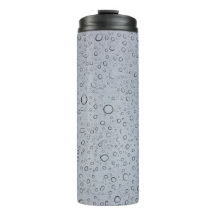 Selective focus photography of water droplets thermal tumbler