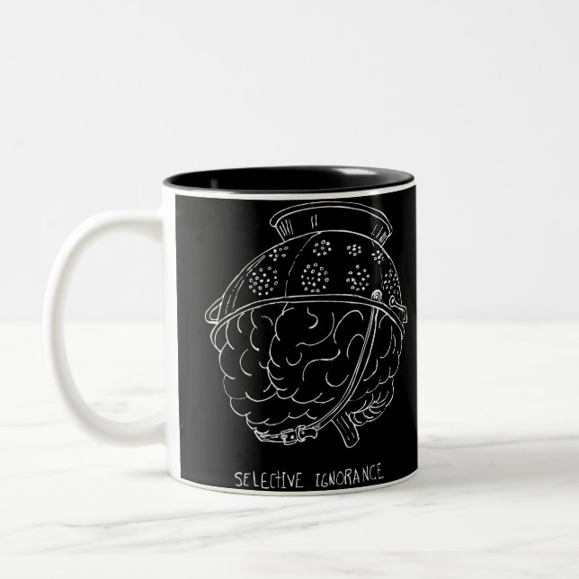 Selective Ignorance Two-Tone Coffee Mug (Left)