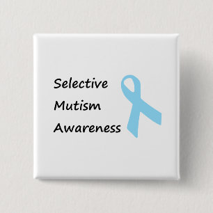 Selective Mutism Awareness 15 Cm Square Badge