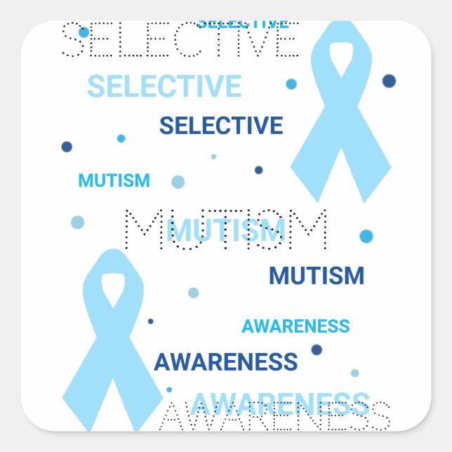 Selective Mutism dots Sticker (Front)