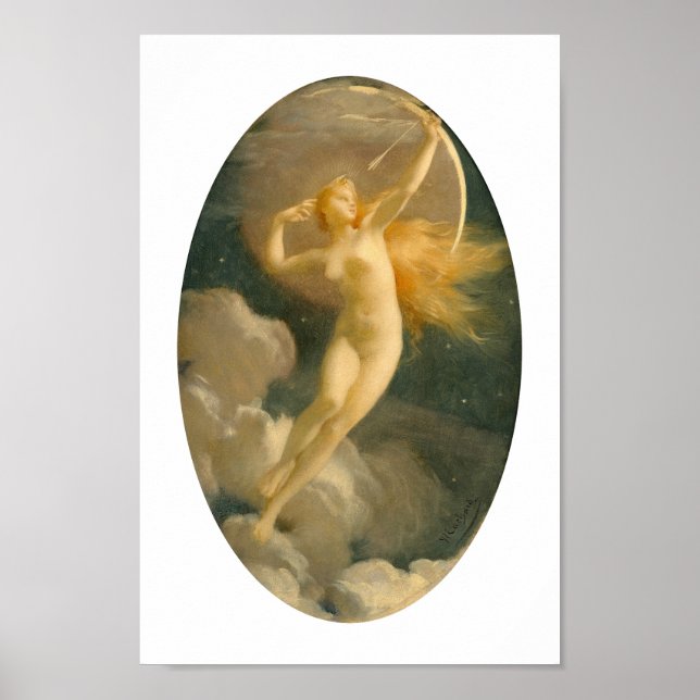 Selene, Goddess of the Moon | Jules Machard Poster (Front)