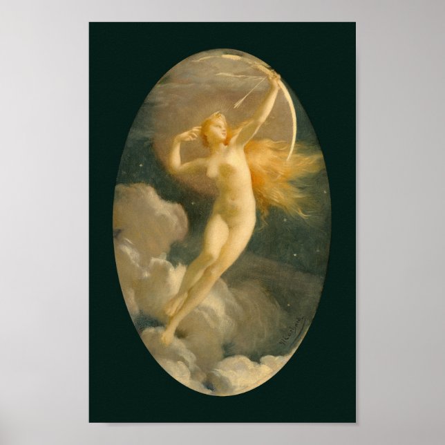 Selene, Goddess of the Moon | Jules Machard Poster (Front)