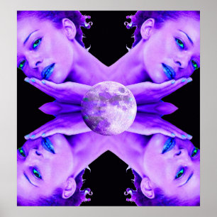 Selene Moon Goddess Poster