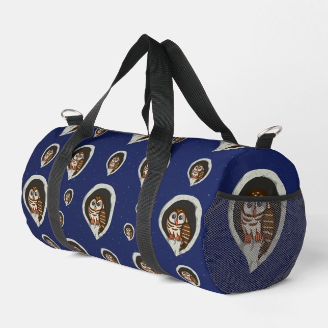 Selene the Owl Duffle Bag (Right Corner)