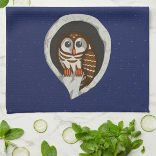 Selene the Owl Kitchen Towel