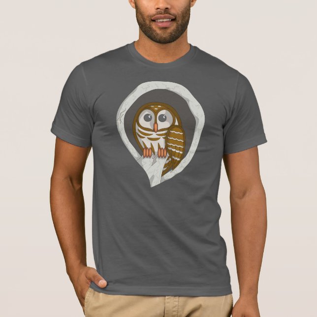 Selene the Owl Men's Dark Shirt (Front)