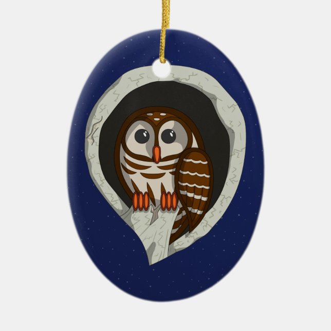 Selene the Owl Ornament (Front)