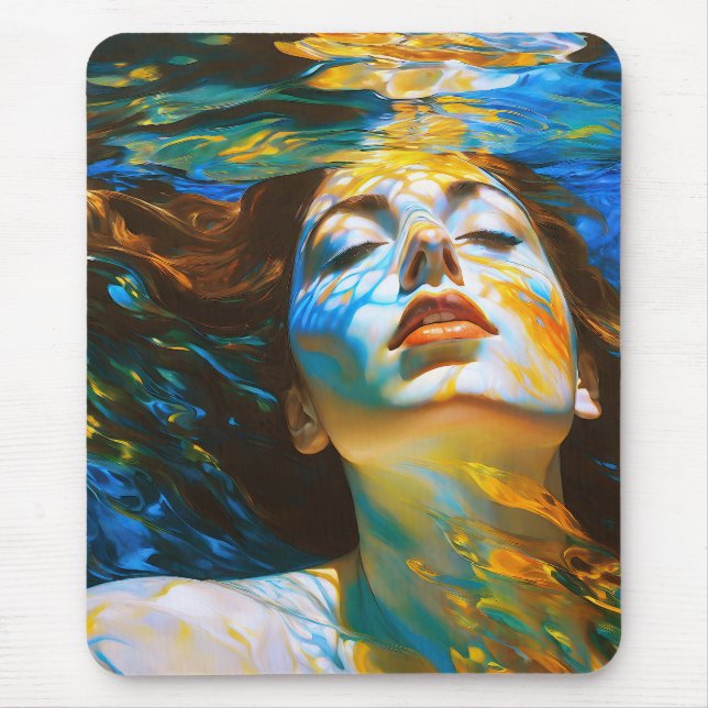 “Selene” - Women In Water Mouse Pad (Front)